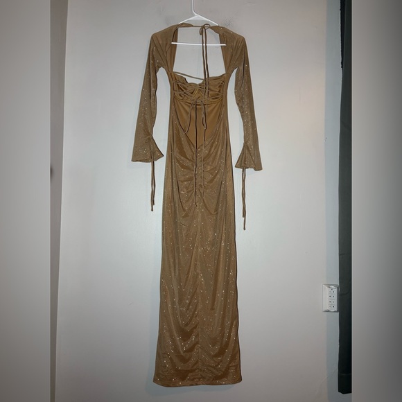 BABYBOO nadia maxi gold dress size M - Picture 4 of 6